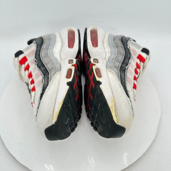 Nike Air Max 95 Men Size 8  DH9792-100 Chile Red Japan Plum Blossom Grey Shoes - Picture 7 of 11
